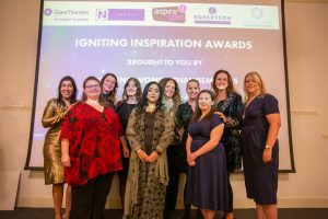 Photo of 2018 Igniting Inspiration Awards winners and sponsors